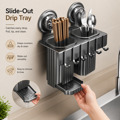 CounterLift™ No-Drill Wall-Mounted Kitchen Organizer