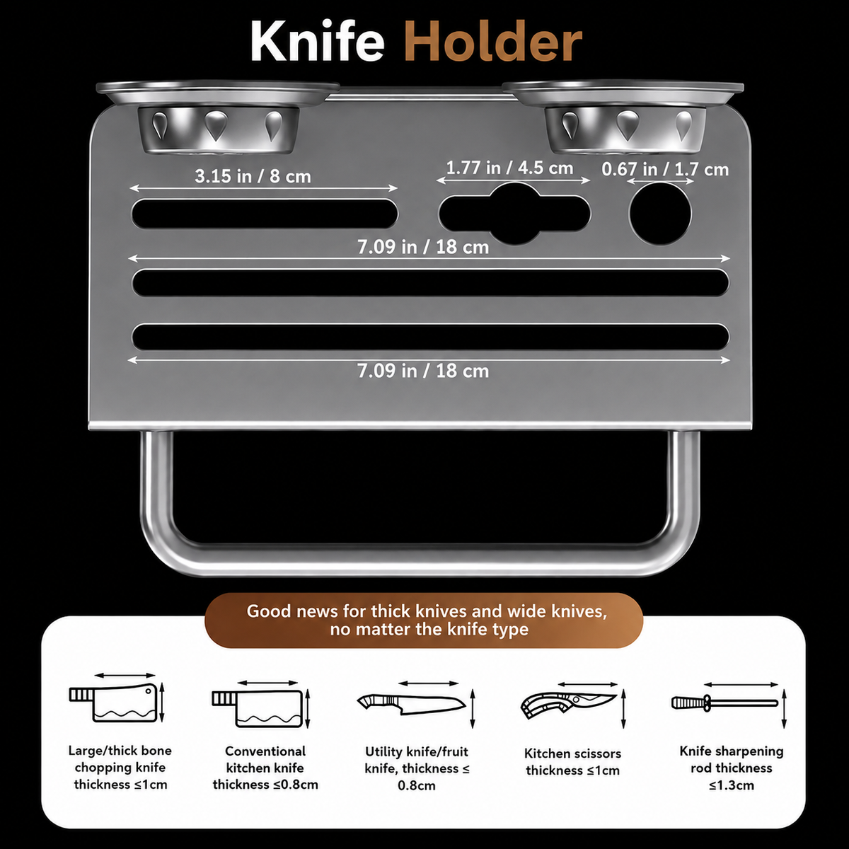 CounterLift™ No-Drill Wall-Mounted Kitchen Organizer