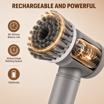 SwyftScrub™ 5-in-1 Electric Scrubber — Cordless Bathroom & Kitchen Cleaning Essential