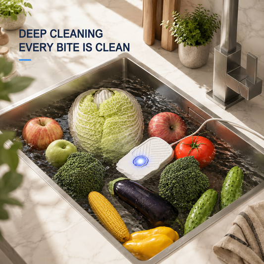 Portable Ultrasonic Food Cleaner — Kitchen Washing Essential for Fruits & Vegetables