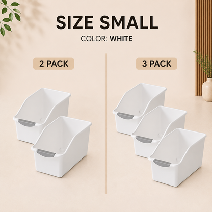 Rolling Multi-Purpose Storage Bins — Kitchen & Bathroom Organization