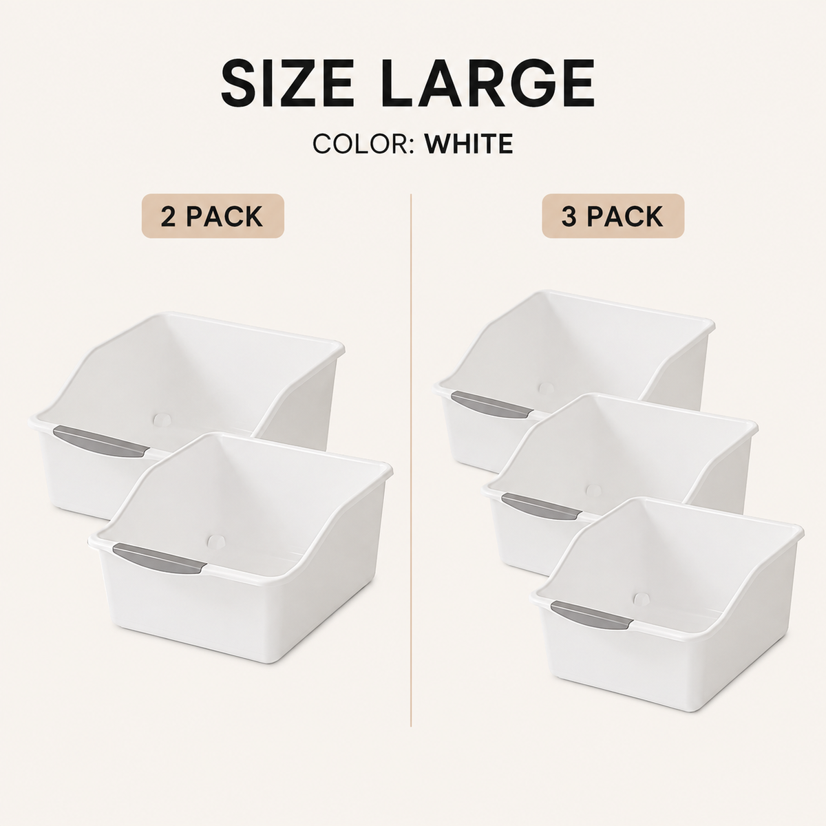 Rolling Multi-Purpose Storage Bins — Kitchen & Bathroom Organization