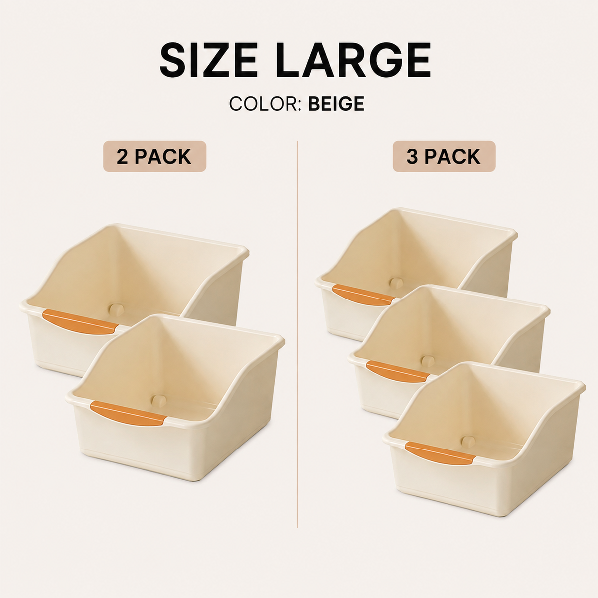 Rolling Multi-Purpose Storage Bins — Kitchen & Bathroom Organization