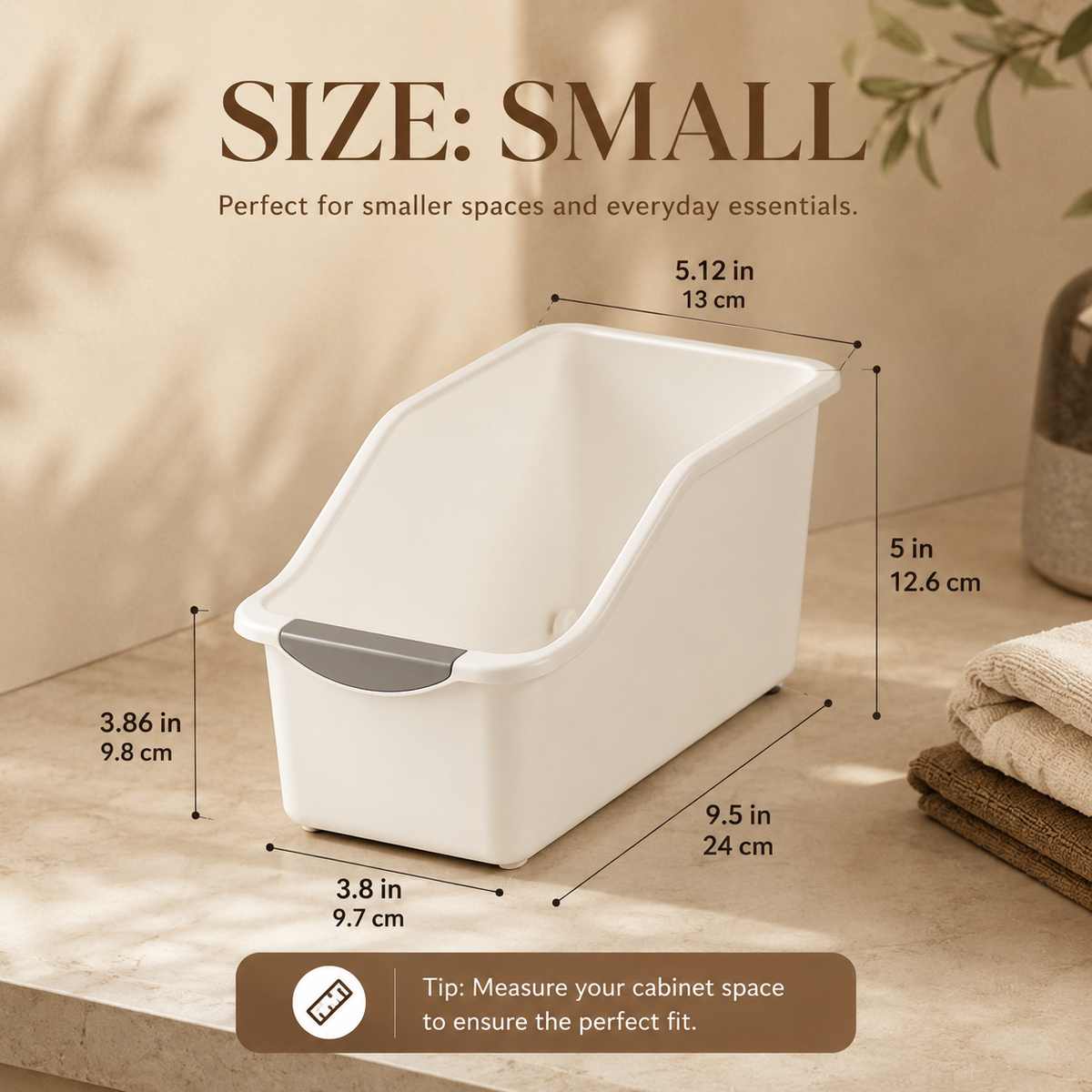Rolling Multi-Purpose Storage Bins — Kitchen & Bathroom Organization