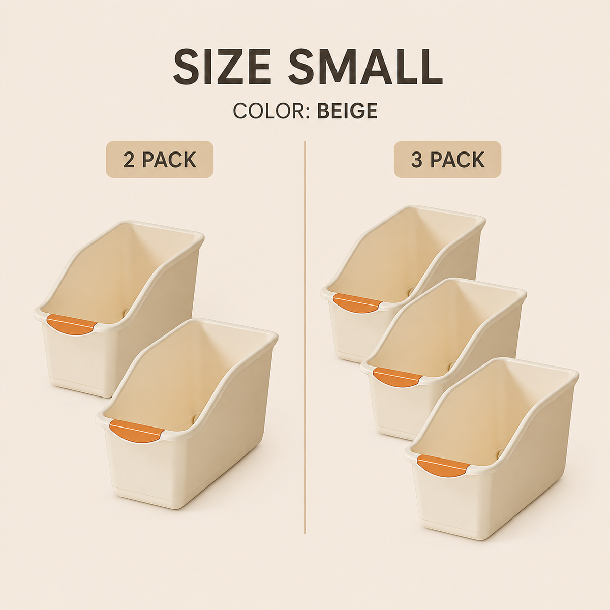 Rolling Multi-Purpose Storage Bins — Kitchen & Bathroom Organization