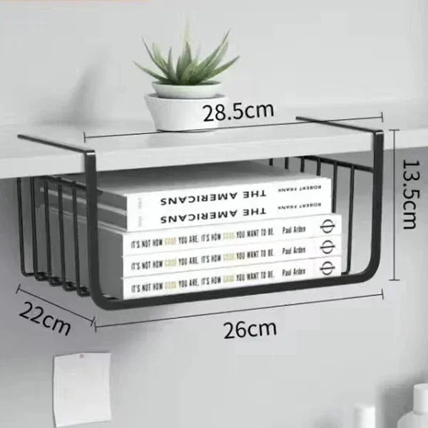Under-Shelf Hanging Storage Basket | Kitchen | Bathroom | Office | Bedroom