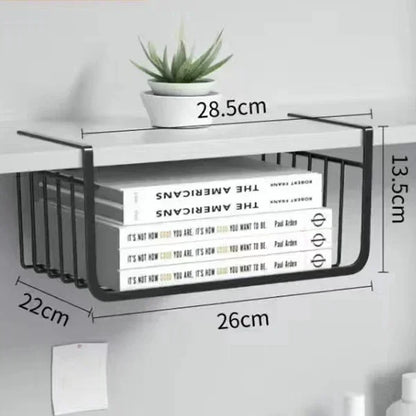 Under-Shelf Hanging Storage Basket | Kitchen | Bathroom | Office | Bedroom
