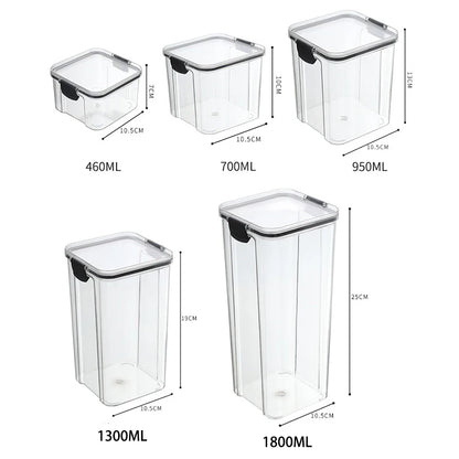 Airtight Pantry Storage Containers — 1–5 Qty Piece Kitchen Set