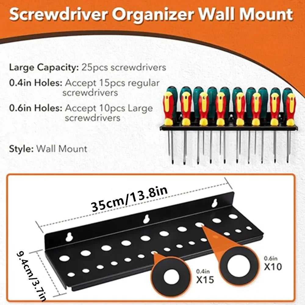 Wall-Mount Tool Organizer Rack | Garage