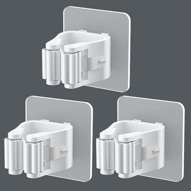 Essential Adhesive Broom & Mop Holders | Kitchen | Laundry Room | Bathroom