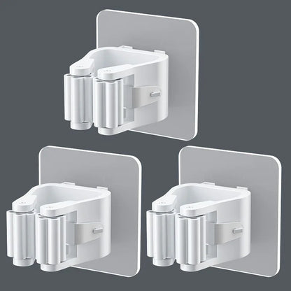 Essential Adhesive Broom & Mop Holders | Kitchen | Laundry Room | Bathroom
