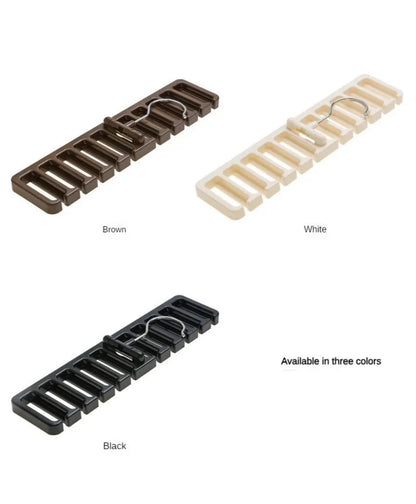 Space-Saving Belt & Tie Hanger — Bedroom Closet Organizer