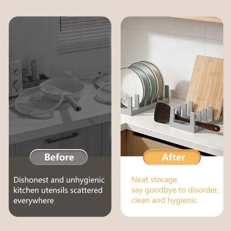Space-Saving Plate & Cutting Board Organizer | Kitchen | Essentials