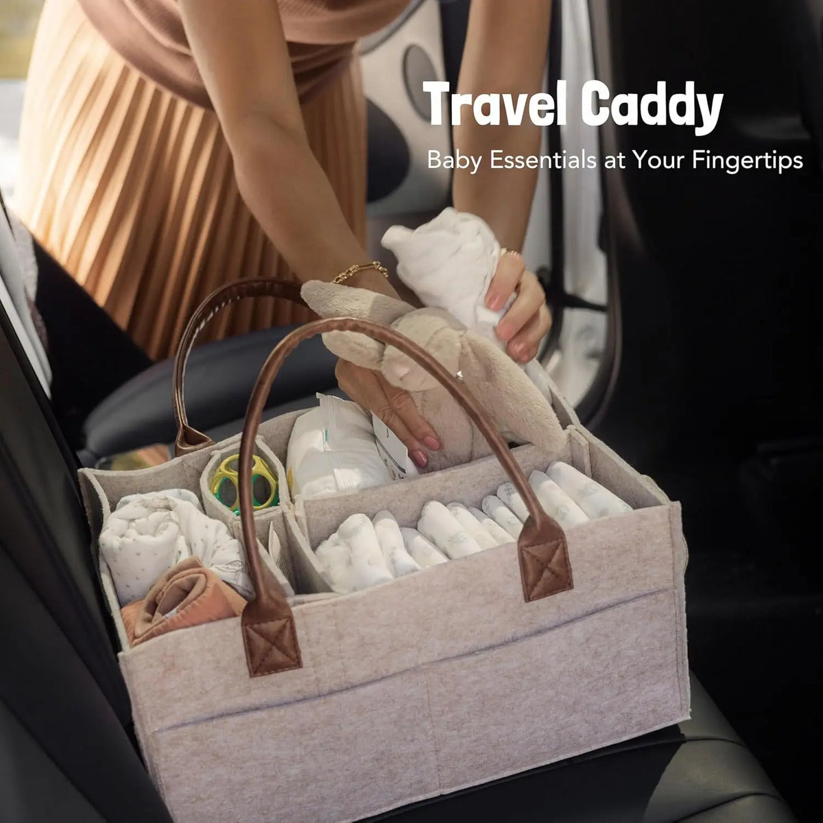 Multi-Purpose Storage Caddy — Baby, Pet, Bedroom & Car Organizer