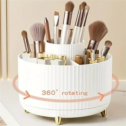 360° Rotating Organizer — Makeup, Bathroom & Office Desk Storage Caddy