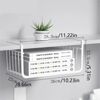 Under-Shelf Hanging Storage Basket | Kitchen | Bathroom | Office | Bedroom