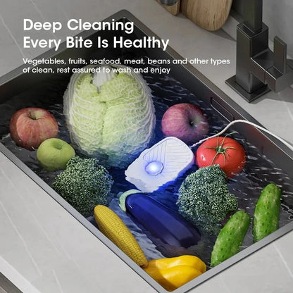 Portable Ultrasonic Food Cleaner — Kitchen Washing Essential for Fruits & Vegetables