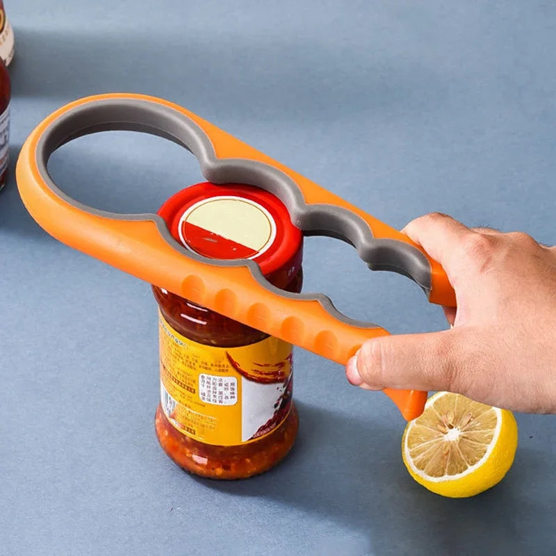 4-in-1 Easy-Grip Jar & Bottle Opener — Kitchen Essential