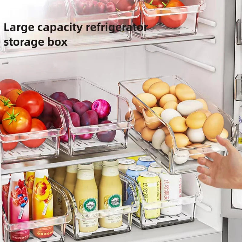Clear Refrigerator Organizer Bins | Kitchen | Pantry