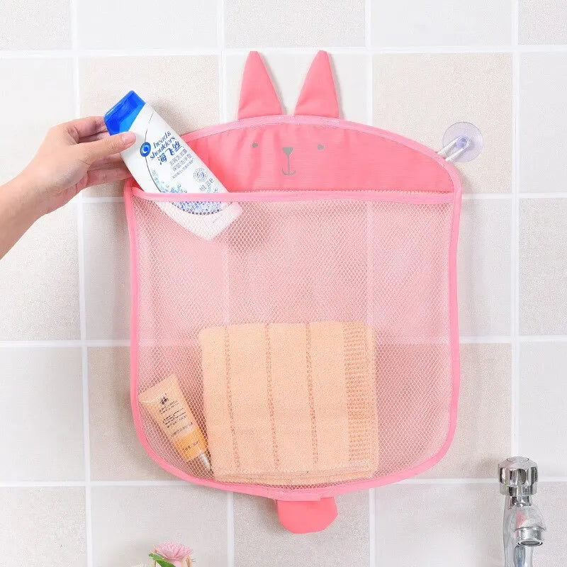 Quick-Dry Suction Mesh Storage Bag | Bathroom | Kids