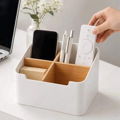 Remote & Phone Organizer — Bedroom, Living Room, & Desk Storage