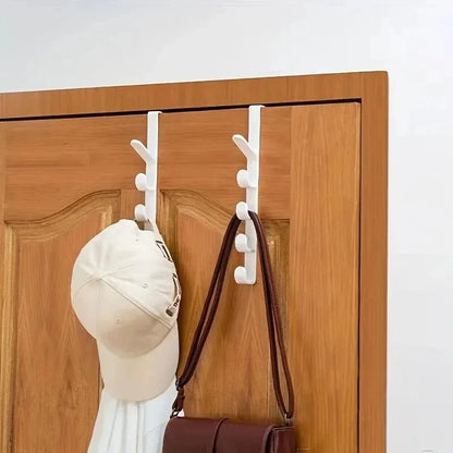 Over-the-Door Multi-Hook Rack — Bedroom, Bathroom & Laundry Organizer