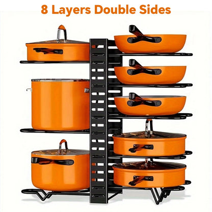 PanTier™ 8-Tier Pot & Pan Organizer — Kitchen