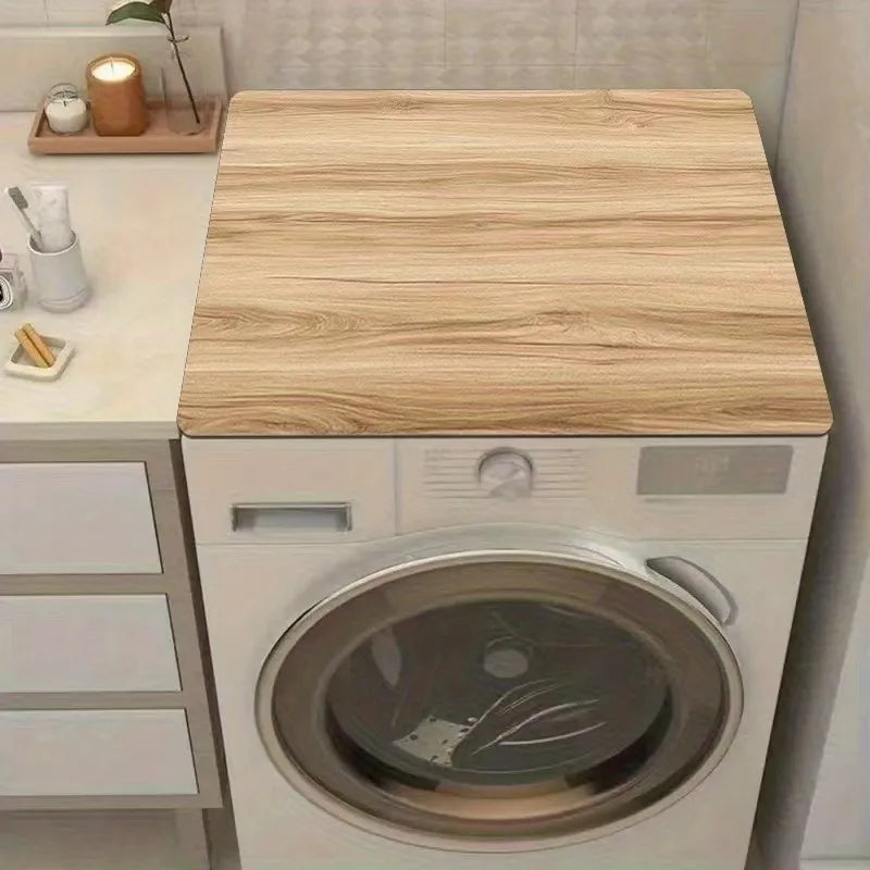 Quick-Dry Laundry Machine Top Mat — Absorbent Non-Slip Counter Protector | Kitchen