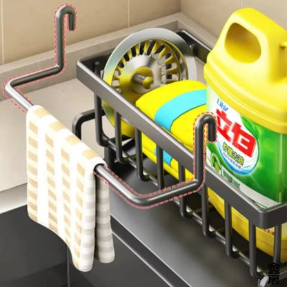 Self-Draining Over-Sink Storage Organizer — Kitchen