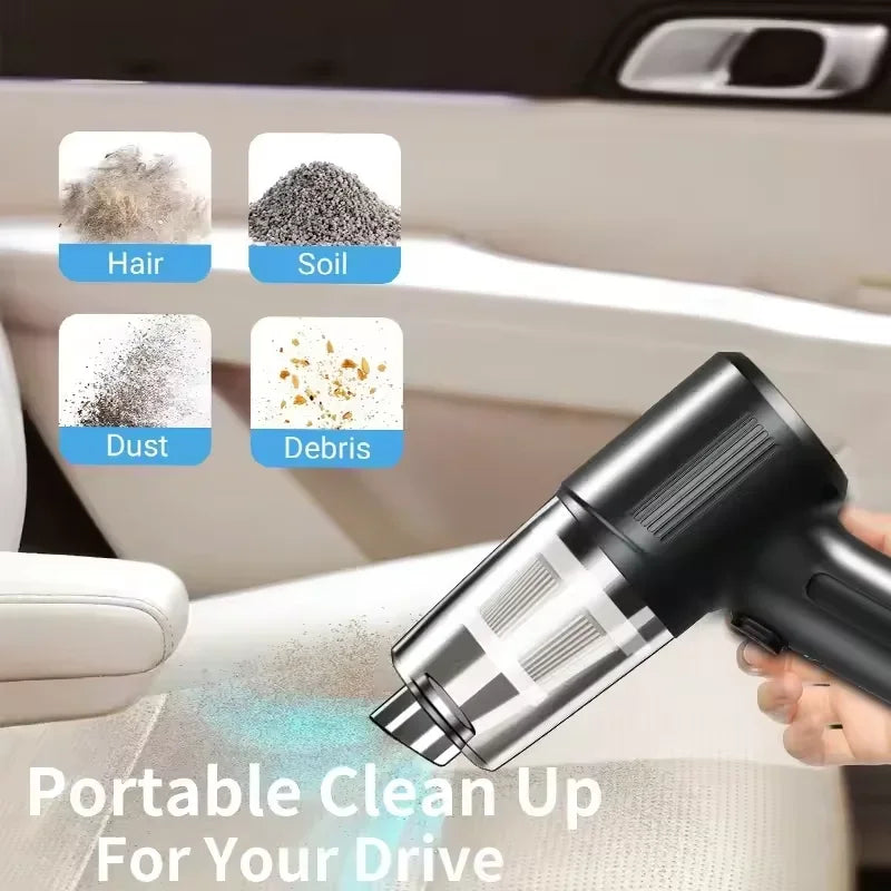 Portable Wireless Car Vacuum Cleaner Multifunctional 4-in-1 High-power Suction Blowing Integrated Cleaning Appliance ﻿2026