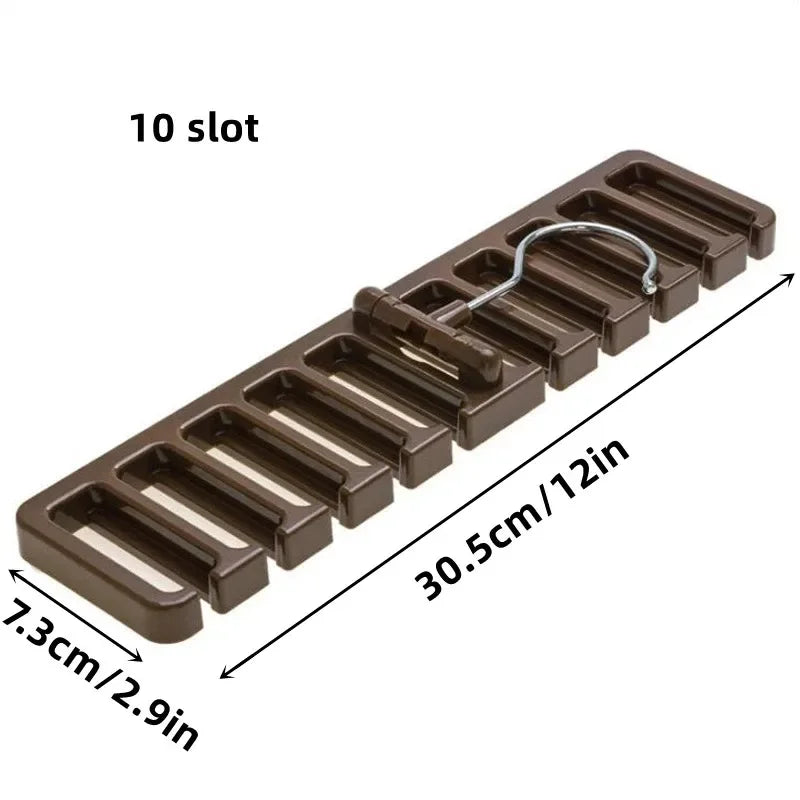 Space-Saving Belt & Tie Hanger — Bedroom Closet Organizer