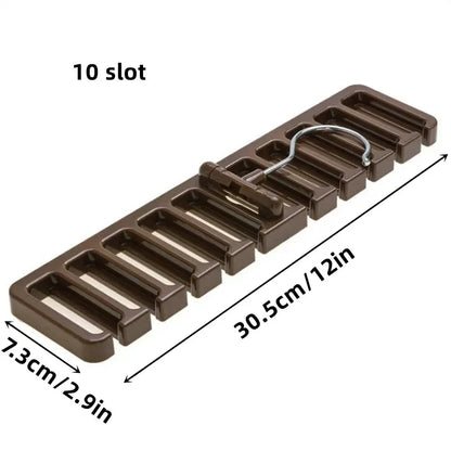 Space-Saving Belt & Tie Hanger — Bedroom Closet Organizer