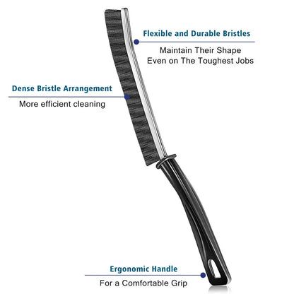 Essential Deep Clean Crevice Brush Set - 3-4 Pack