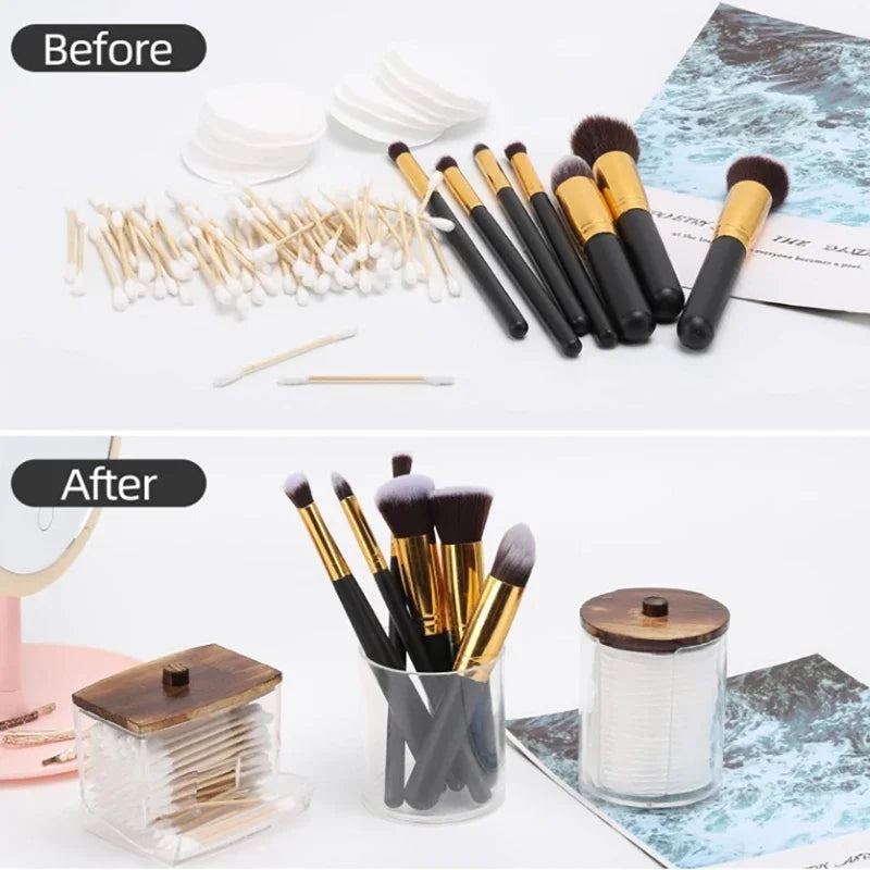 Bathroom Vanity Organizer Jars | Bathroom