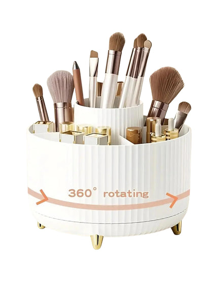 360° Rotating Organizer — Makeup, Bathroom & Office Desk Storage Caddy