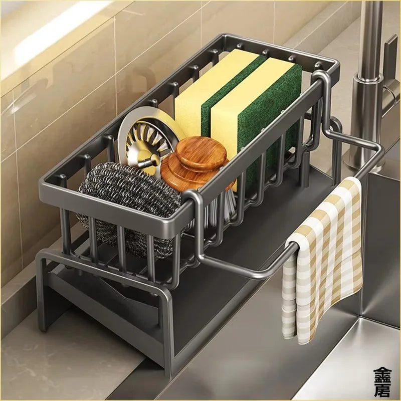 Self-Draining Over-Sink Storage Organizer — Kitchen
