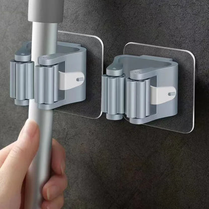 Essential Adhesive Broom & Mop Holders | Kitchen | Laundry Room | Bathroom