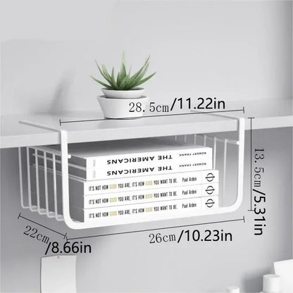 Under-Shelf Hanging Storage Basket | Kitchen | Bathroom | Office | Bedroom