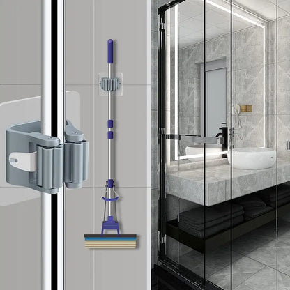 Essential Adhesive Broom & Mop Holders | Kitchen | Laundry Room | Bathroom