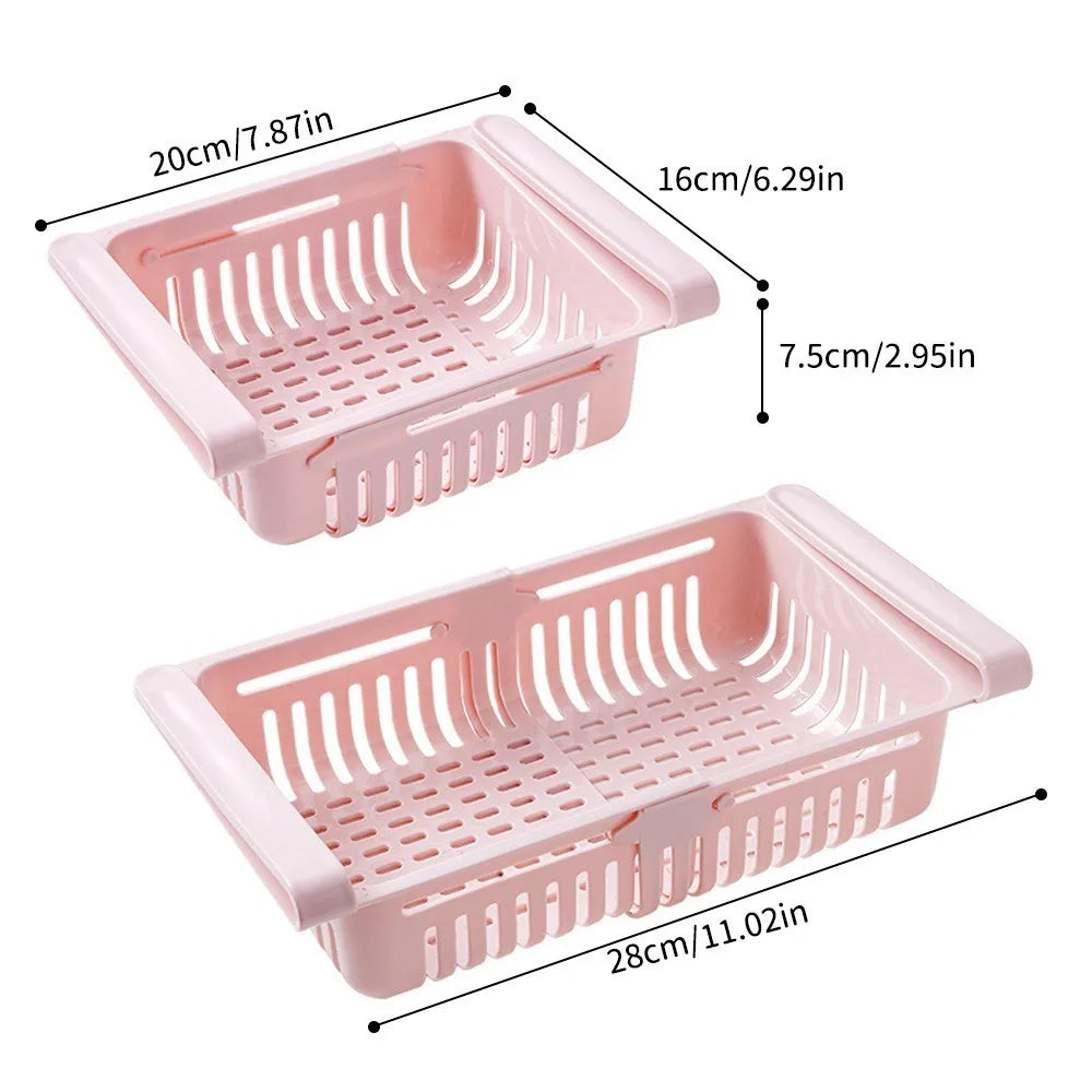 Slide-On Fridge Drawer Organizer | Kitchen Essentials