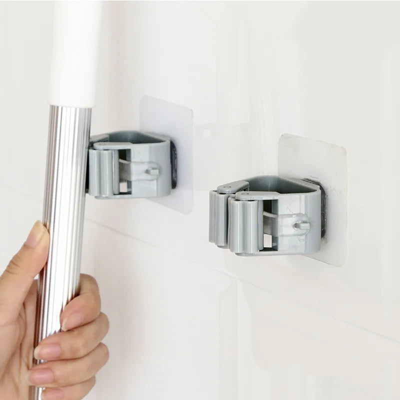 Essential Adhesive Broom & Mop Holders | Kitchen | Laundry Room | Bathroom