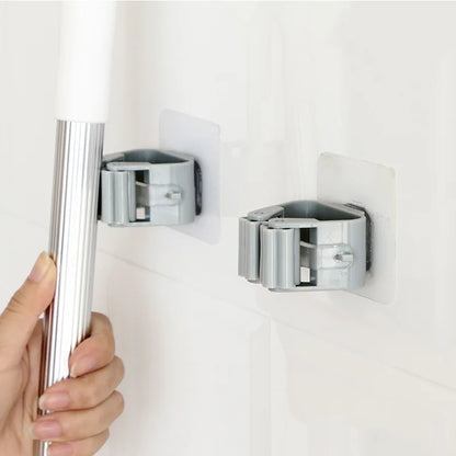 Essential Adhesive Broom & Mop Holders | Kitchen | Laundry Room | Bathroom