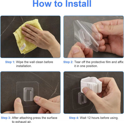 Essential Adhesive Broom & Mop Holders | Kitchen | Laundry Room | Bathroom
