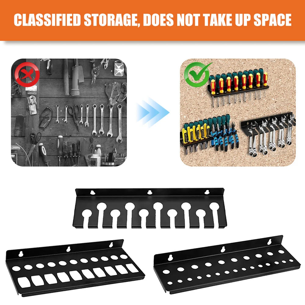 Wall-Mount Tool Organizer Rack | Garage