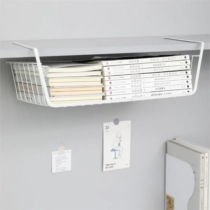 Under-Shelf Hanging Storage Basket | Kitchen | Bathroom | Office | Bedroom