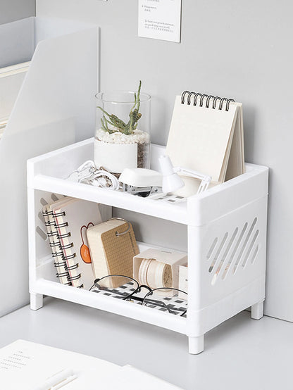 2-Tier Open Desk Organizer — Office & Desktop Storage