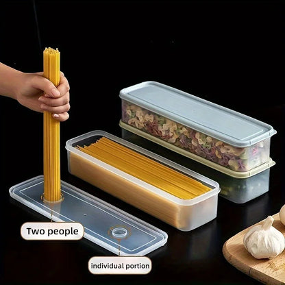 Long Produce Storage Containers — 4-Piece Refrigerator Kitchen Set