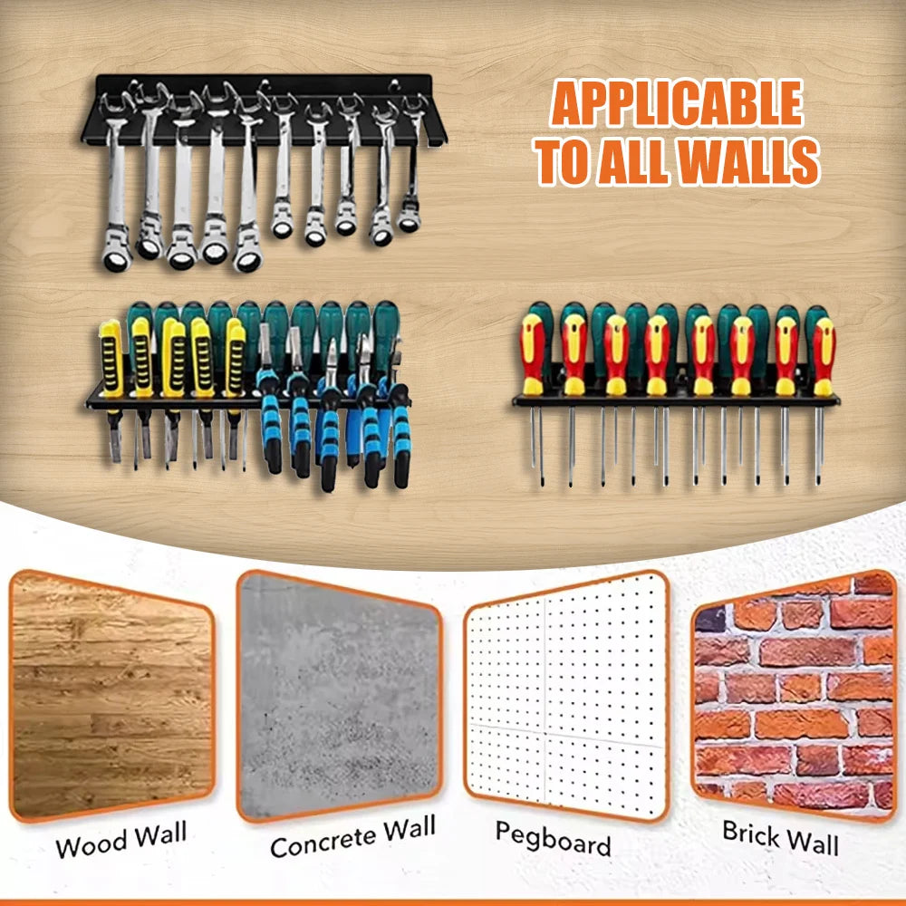 Wall-Mount Tool Organizer Rack | Garage