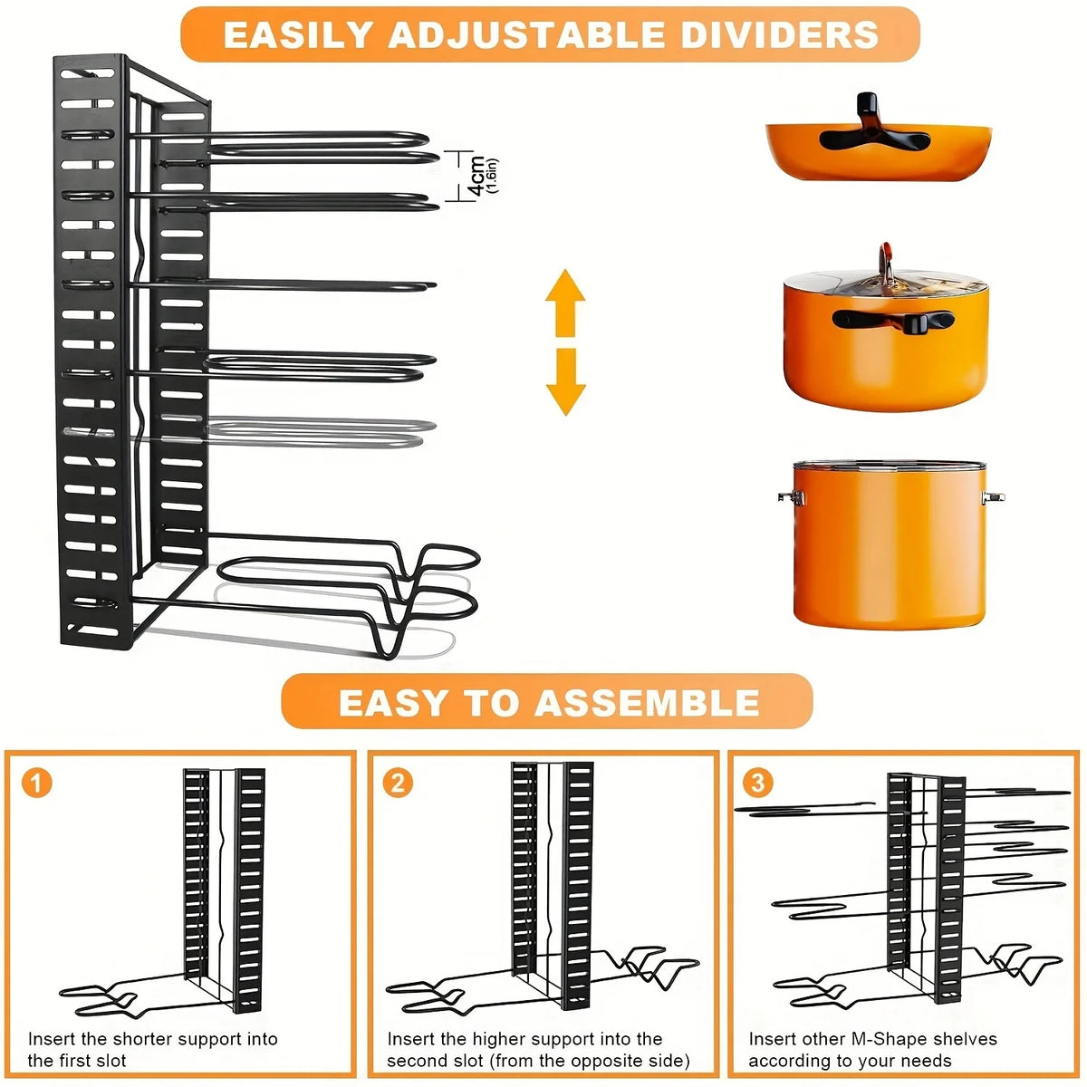 PanTier™ 8-Tier Pot & Pan Organizer — Kitchen