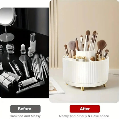 360° Rotating Organizer — Makeup, Bathroom & Office Desk Storage Caddy